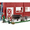 SCHLEICH FW LARGE RED BARN WITH ANIMALS &amp; ACCESSORIES 4
