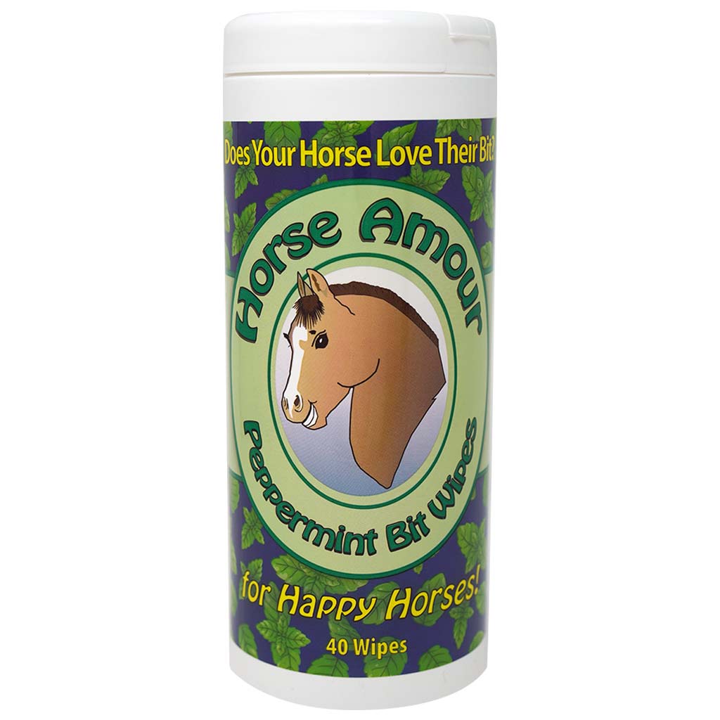 HORSE AMOUR PEPPERMINT BIT WIPES 40PK