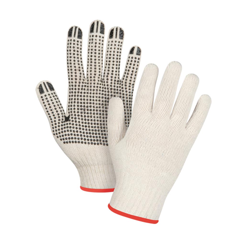 DMB - GLOVE KNITTED PVC DOT RED SMAL