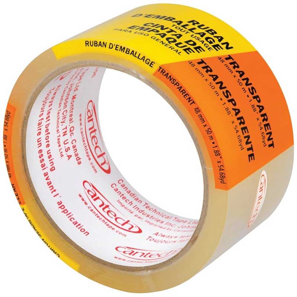 CANTECH PACKAGING TAPE CLEAR 50MX48MM