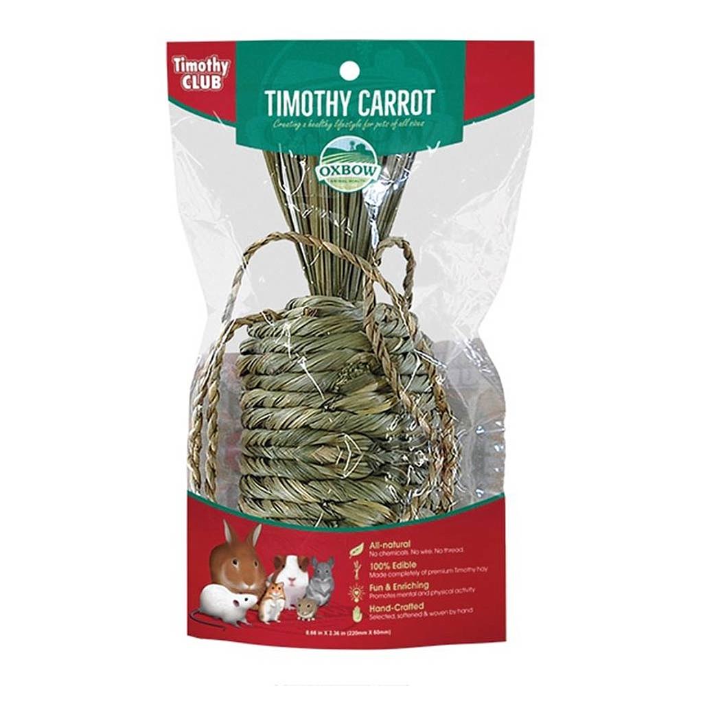 OXBOW TIMOTHY CARROT SHAPED ROPE CHEW