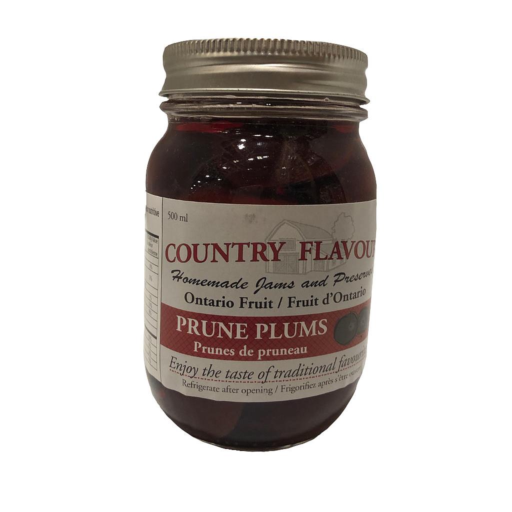COUNTRY FLAVOUR 500ML PLUMS CANNED 