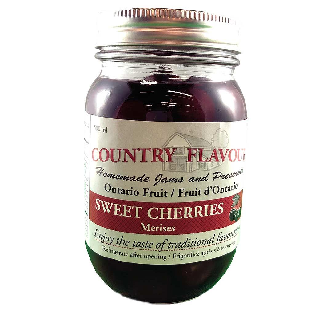 COUNTRY FLAVOUR 500ML CANNED CHERRIES 
