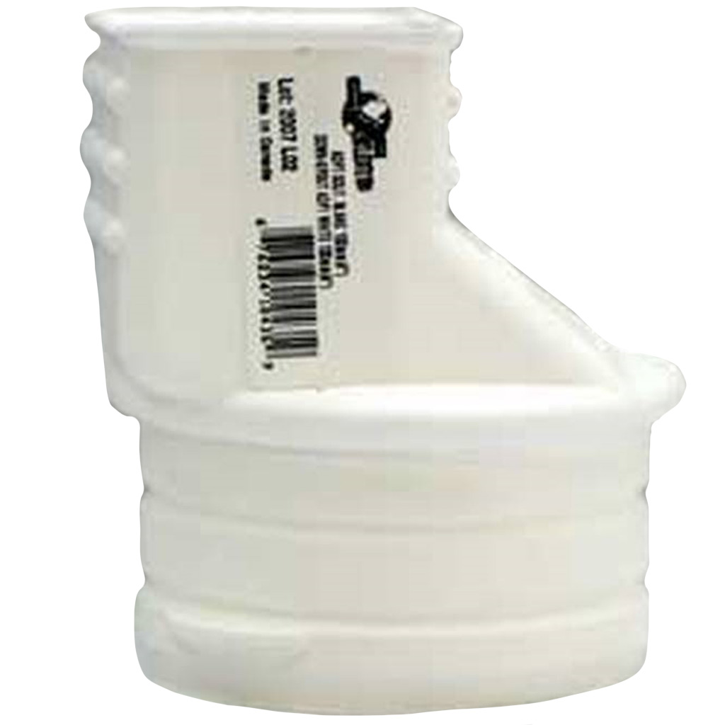 SOLENO 1G004 DOWNSPOUT ADAPTER WHT 4&quot;DIA 