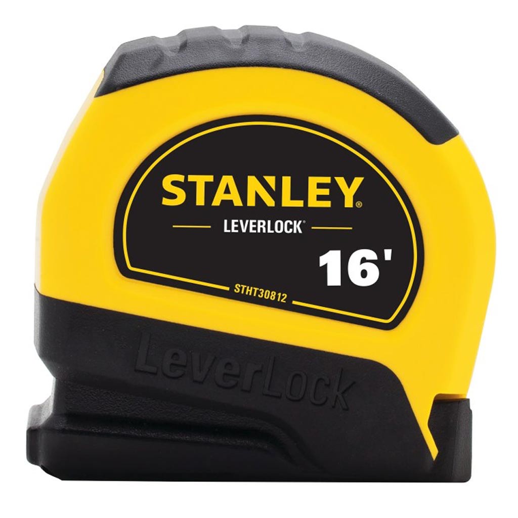 DMB - STANLEY MEASURING TAPE ABS CASE BLK/YELLOW, 16'L