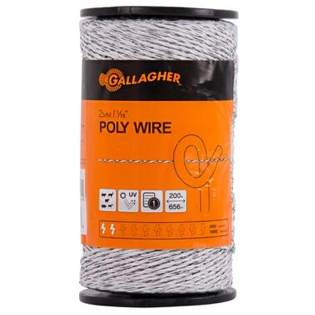GALLAGHER 2MM/1/16&quot; 500M POLY WIRE 