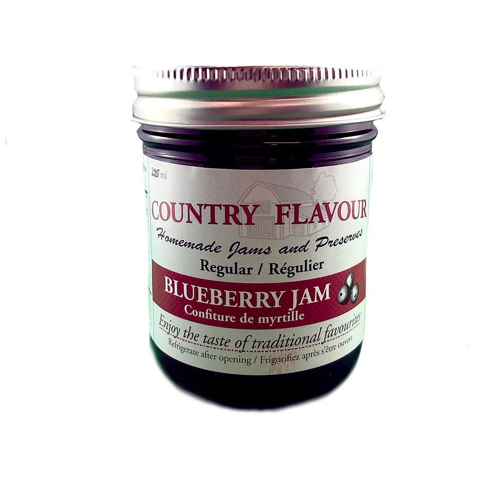 COUNTRY FLAVOUR 250ML BLUEBERRY JAM