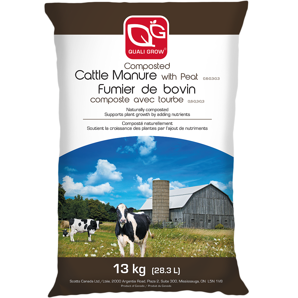 DR - QUALI GROW COMPOSTED CATTLE MANURE 28.3L