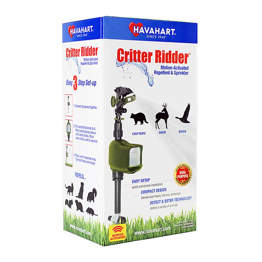 HAVAHART CRITTER RIDDER MOTION ACTIVATED ANIMAL REPELLENT SPRINKLER 5277