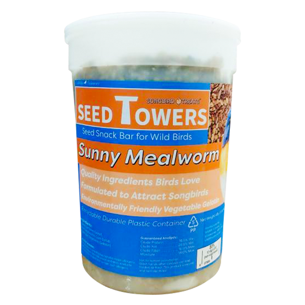 WILDLIFE SCIENCE SEED TOWER SUNNY MEALWORM 28OZ