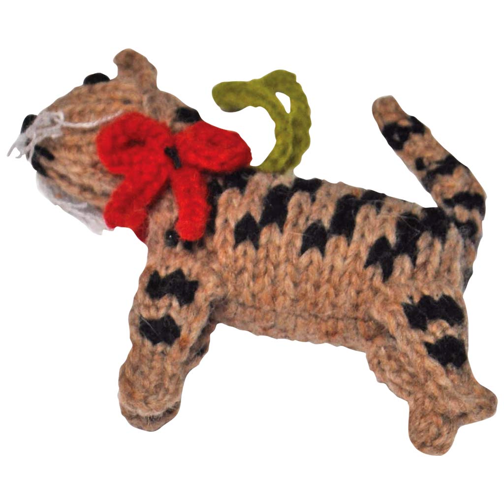 DMB - CHILLY DOG KNIT ORNAMENT- BROWN TABBY