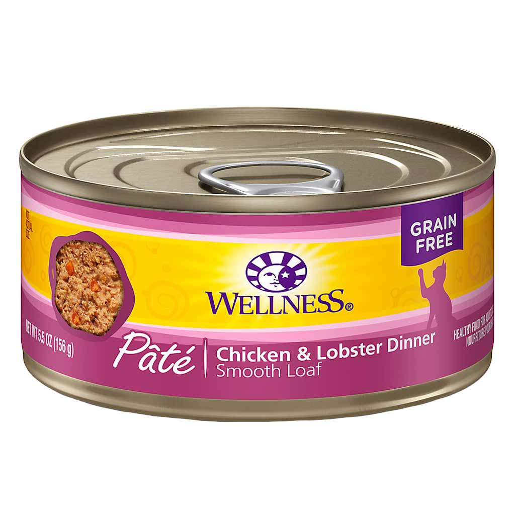 DMB - WELLNESS CAT COMPLETE HEALTH CHICKEN &amp; LOBSTER PATE 5.5OZ