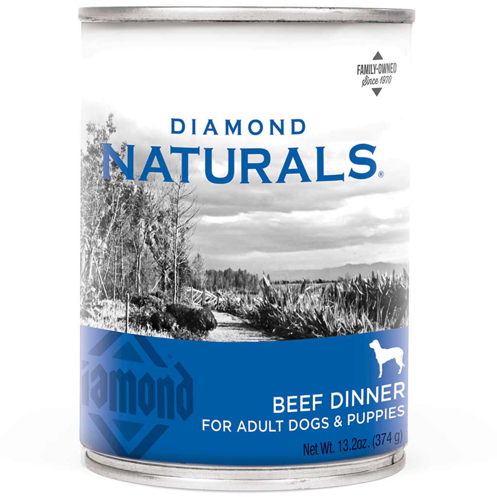 DMB - DIAMOND NATURALS DOG 13.2OZ BEEF DINNER CAN 