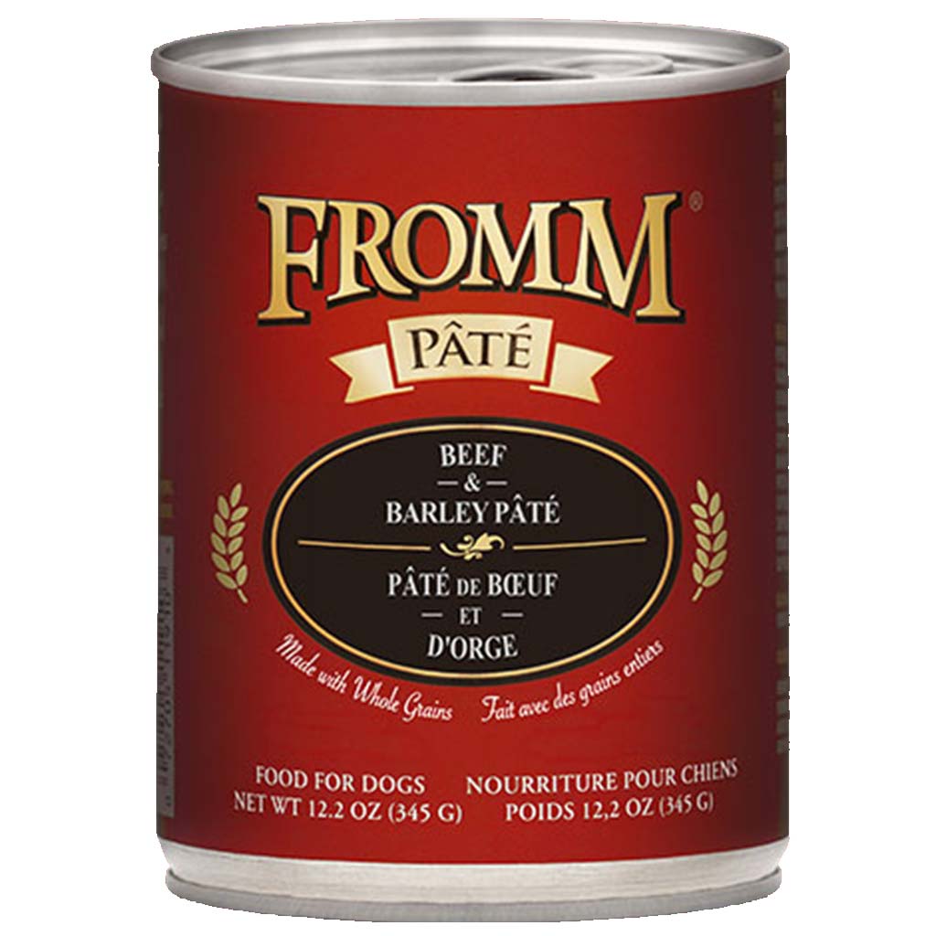 FROMM DOG GOLD BEEF &amp; BARLEY PATE 12.2OZ