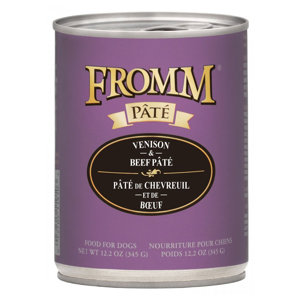 FROMM DOG GOLD VENISON &amp; BEEF PATE 12.2OZ