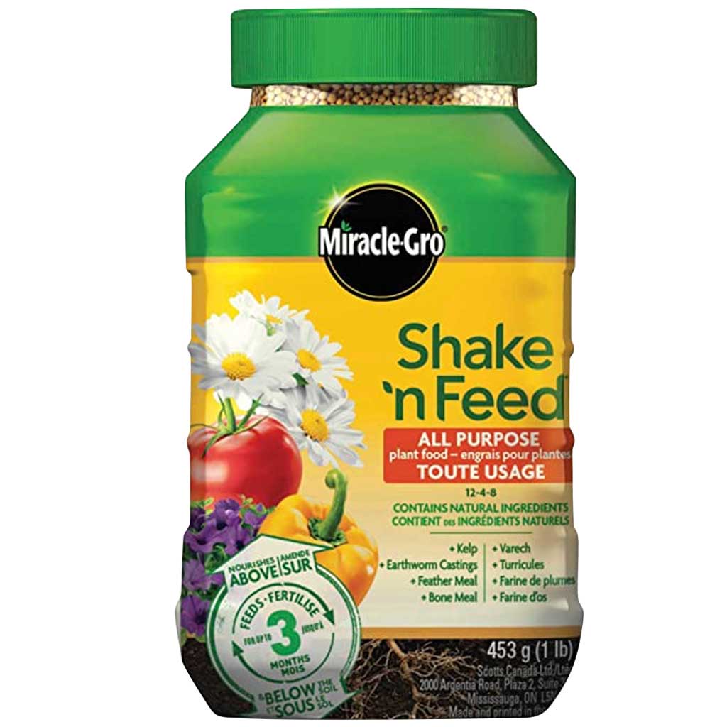 DR - MIRACLE GRO SHAKE N FEED ALL PURPOSE 12-4-8 453G