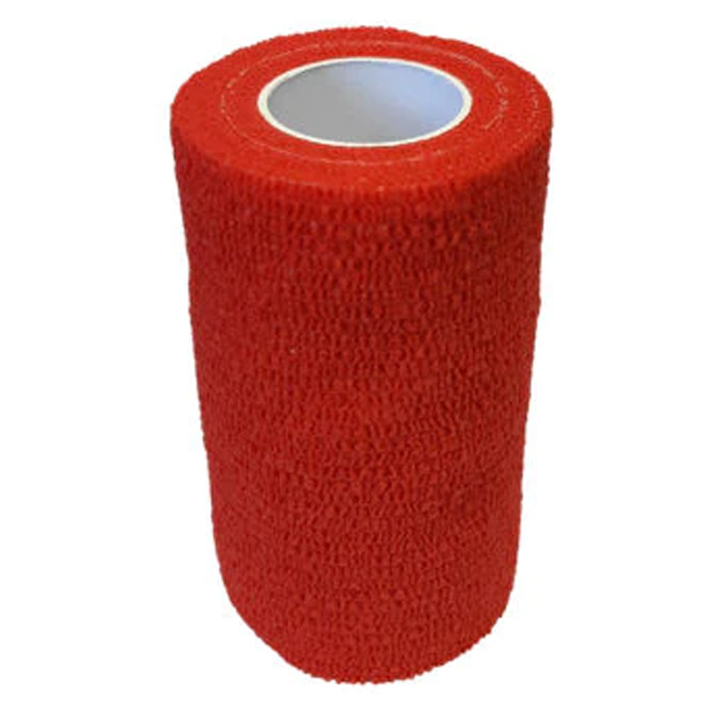 SILVERLINE COHESIVE BANDAGE RED 4&quot;