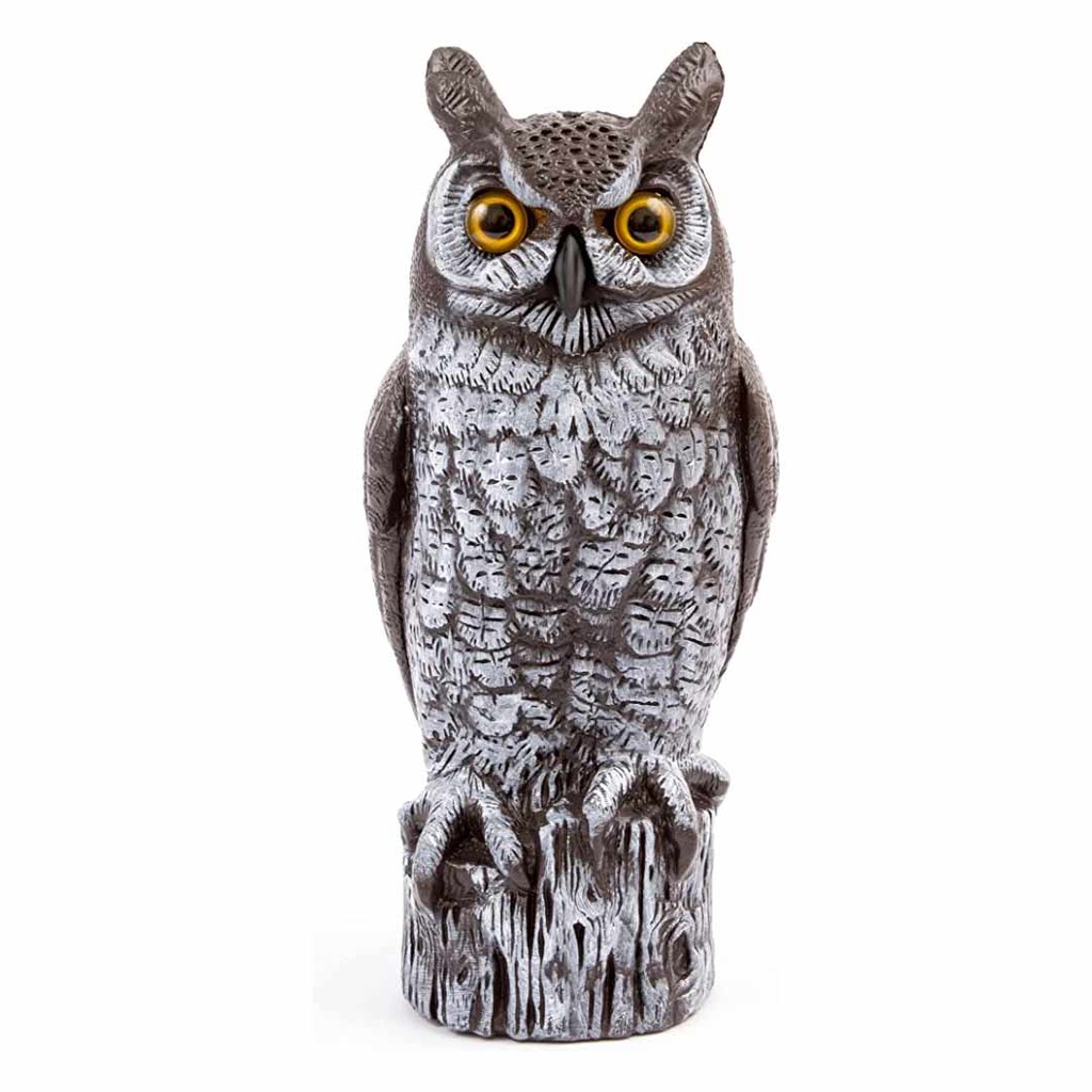 DALEN GREAT HORNED OWL SCARECROW 16&quot; HAND PAINTED