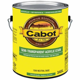 [10041892] DMB - CABOT DECK AND SIDING SEMI TRANSPARENT STAIN - NEUTRAL 3.43L