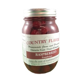 [10049884] COUNTRY FLAVOUR 500ML RASPBERRIES CANNED 
