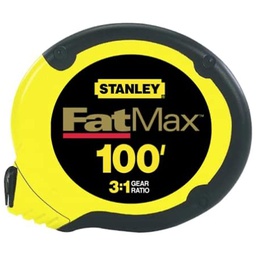 [10056184] DMB - STANLEY FAT MAX MEASURING TAPE ABS CASE BLK/YELLOW, 100'L