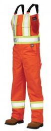 [10064732] DMB - WORK KING HIVIS P/C UNLINED OVERALL BLAZE XL