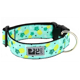 [10065012] DMB - RC PETS WIDE CLIP COLLAR LRG PINEAPPLE PARADE