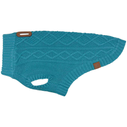[10071302] DMB - RC PET CABLE SWEATER S DARK TEAL