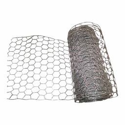[10072694] JACKSON WIRE POULTRY NETTING 20GA 50'LX18&quot;W, 1&quot; HEX MESH GALV.