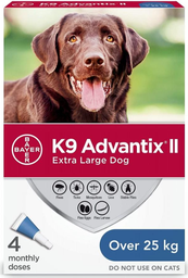 [10080202] ADVANTIX II 4 DOSE DOGS 25KG+