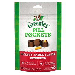 [10082622] DMB - GREENIES PILL POCKET DOG HICKORY SMOKE 7.9OZ CAPSULE