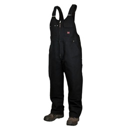 [10087282] TOUGH DUCK LADIES UNLINED BIB OVERALL BLK XS
