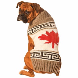 [10087824] DV - CHILLY DOG KNIT FLAGS SWEATER- MAPLE LEAF M