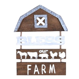 [10088076] DV - KOPPERS HOME BLESS OUR FARM WALL PLAQUE