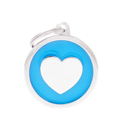 [10090056] MY FAMILY CLASSIC CIRCLE HEART LIGHT BLUE