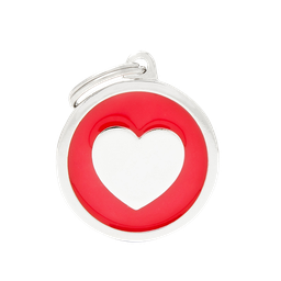 [10090060] MY FAMILY CLASSIC CIRCLE HEART RED