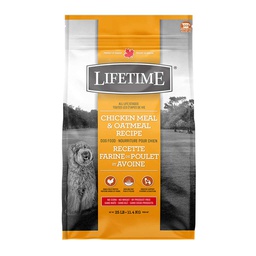 [10091788] LIFETIME DOG ALL LIFE STAGES CHICKEN &amp; OATMEAL 25LB