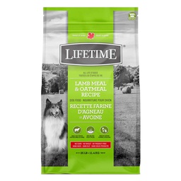 [10091792] LIFETIME DOG ALL LIFE STAGES LAMB &amp; OATMEAL 25LB