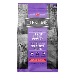 [10091796] LIFETIME DOG ALL LIFE STAGES LARGE BREED CHICKEN &amp; OATMEAL 25LB