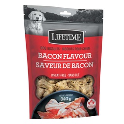 [10091812] LIFETIME DOG BACON FLAVOUR BISCUITS 340G