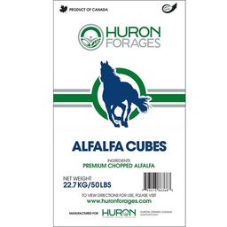 [10001098] HURON ALFALFA HAY CUBES 22.7KG