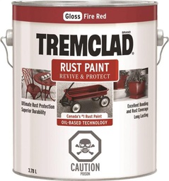 [10017176] RUSTOLEUM TREMCLAD RUST PAINT GLOSS FIRE RED 3.78L