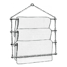 [10025282] DMB - GER-RYAN BLANKET RACK WITH CHAIN STRAP 24&quot; BARS