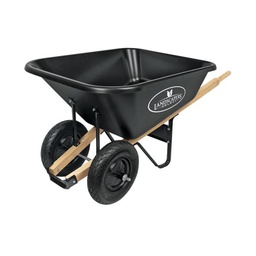 [10029996] LANDSCAPERS SELECT 34565 WHEELBARROW DUAL WHEEL POLY 8 CU FT COMPLETE